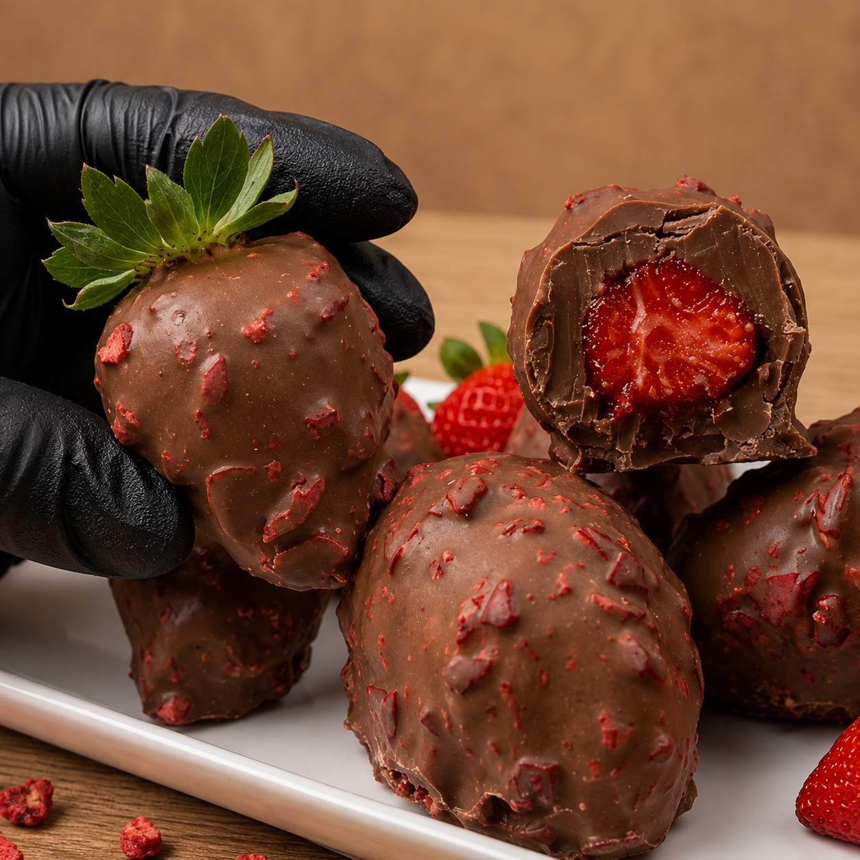 Morango Cravejado de Chocolate — 1 unidade