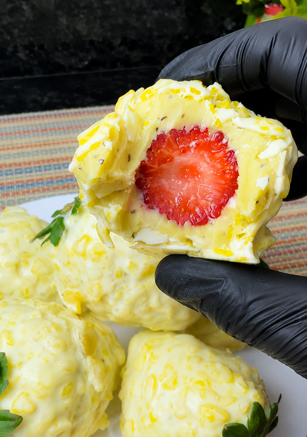 Morango Cravejado de Maracujá — 1 unidade